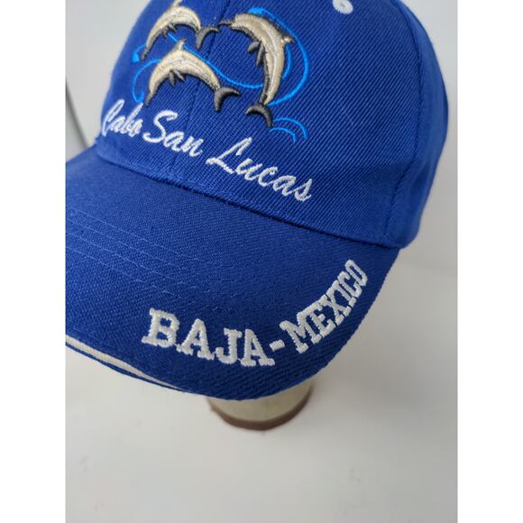Cabo San Lucas Baja Mexico Strapback Hat Embroidered Dolphins Blue - Picture 4 of 9